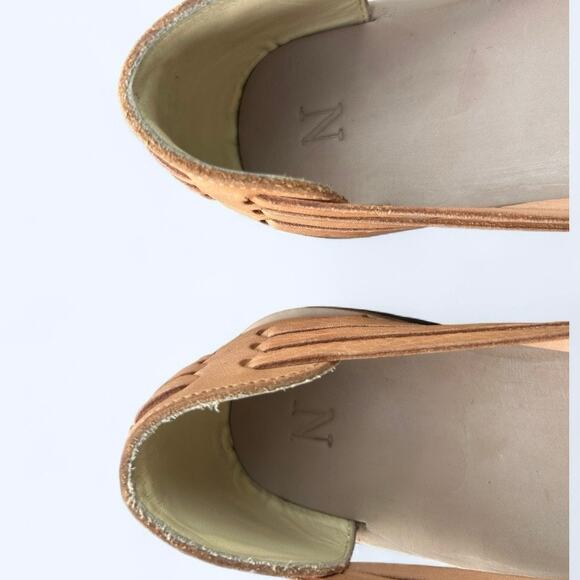 NEW Nisolo Leather Huarache Sandals Slip on Woven Fisherman Flats size 6 - Picture 6 of 12